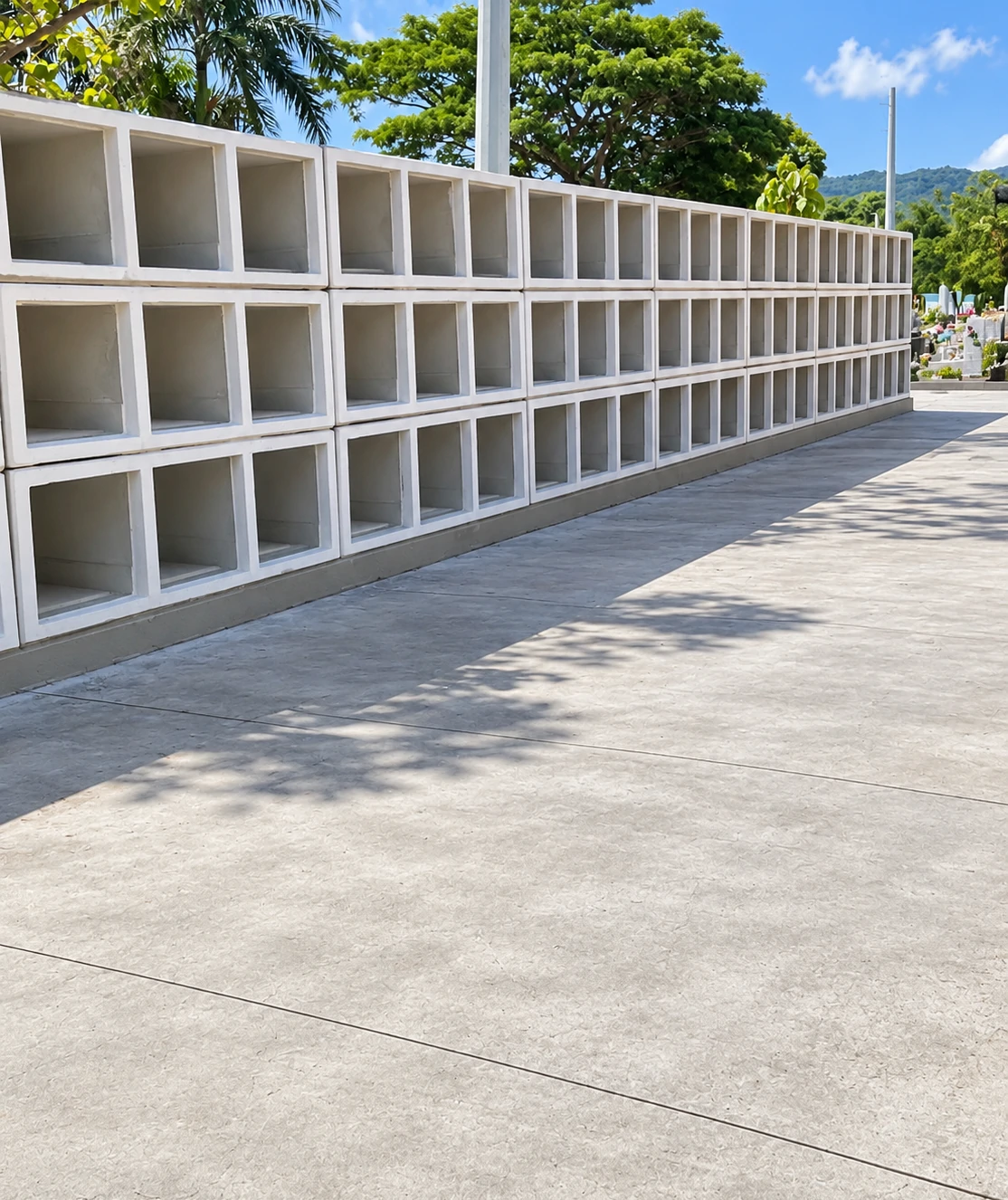 Proyecto de nichos prefabricados terminado